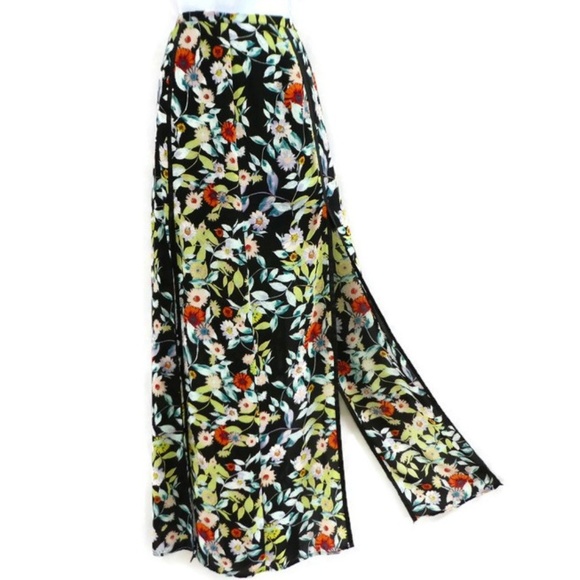 Volcom Dresses & Skirts - Volcom Split Skirt Floral Maxi Side Zip L 14